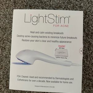 Light steam for acne